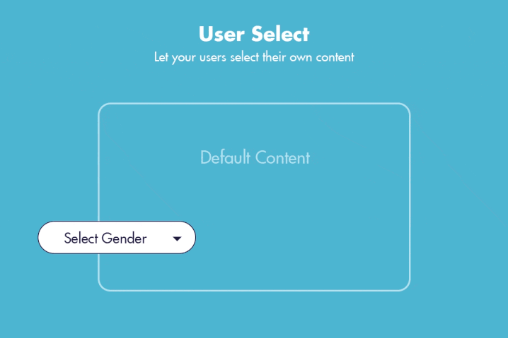 User selection
